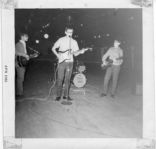 Our gig at the
              skating rink